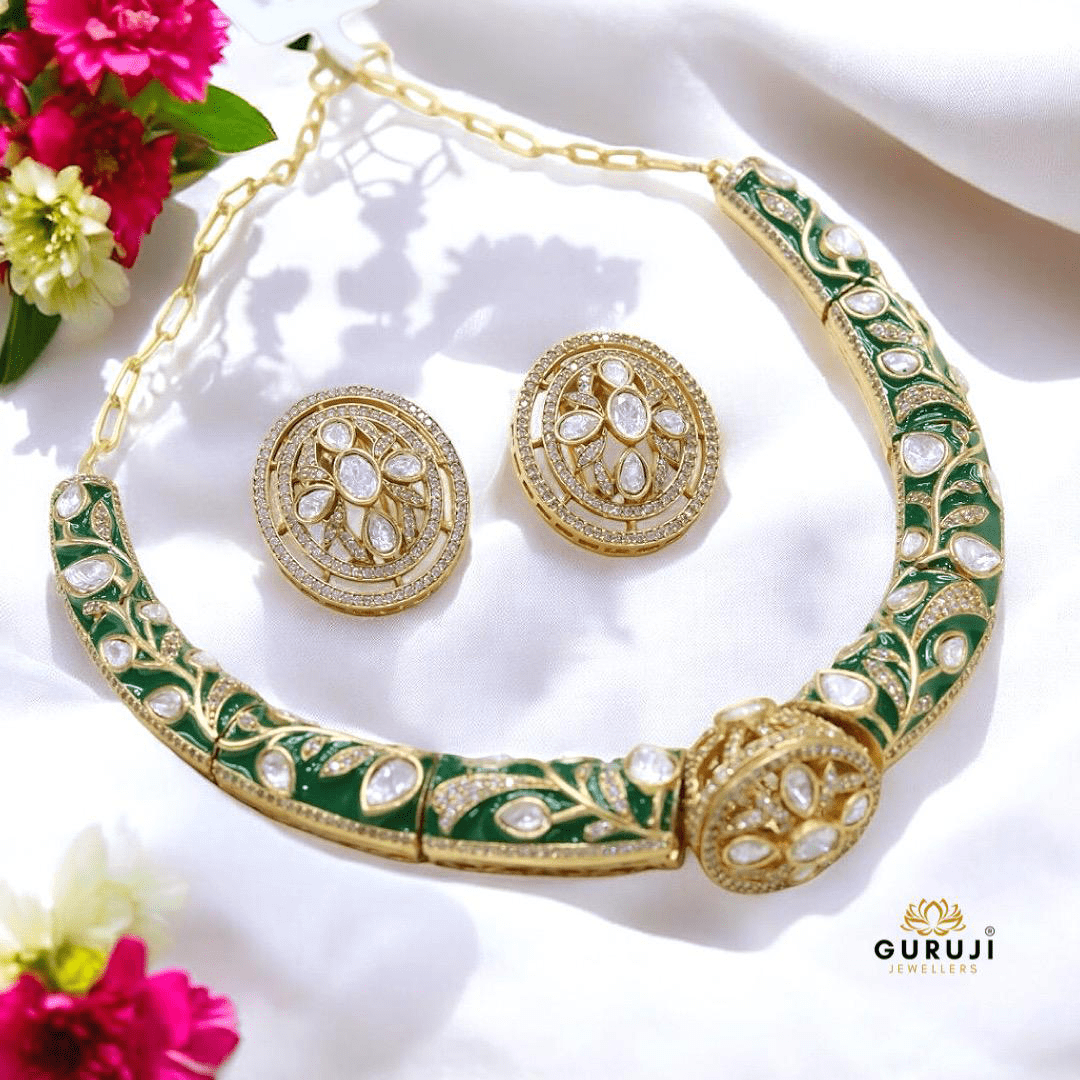 Exquisite Meenakari Hasli Set A Heritage Masterpiece