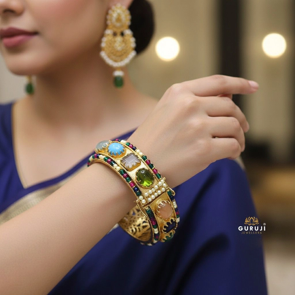 Multistone Gold Bracelet