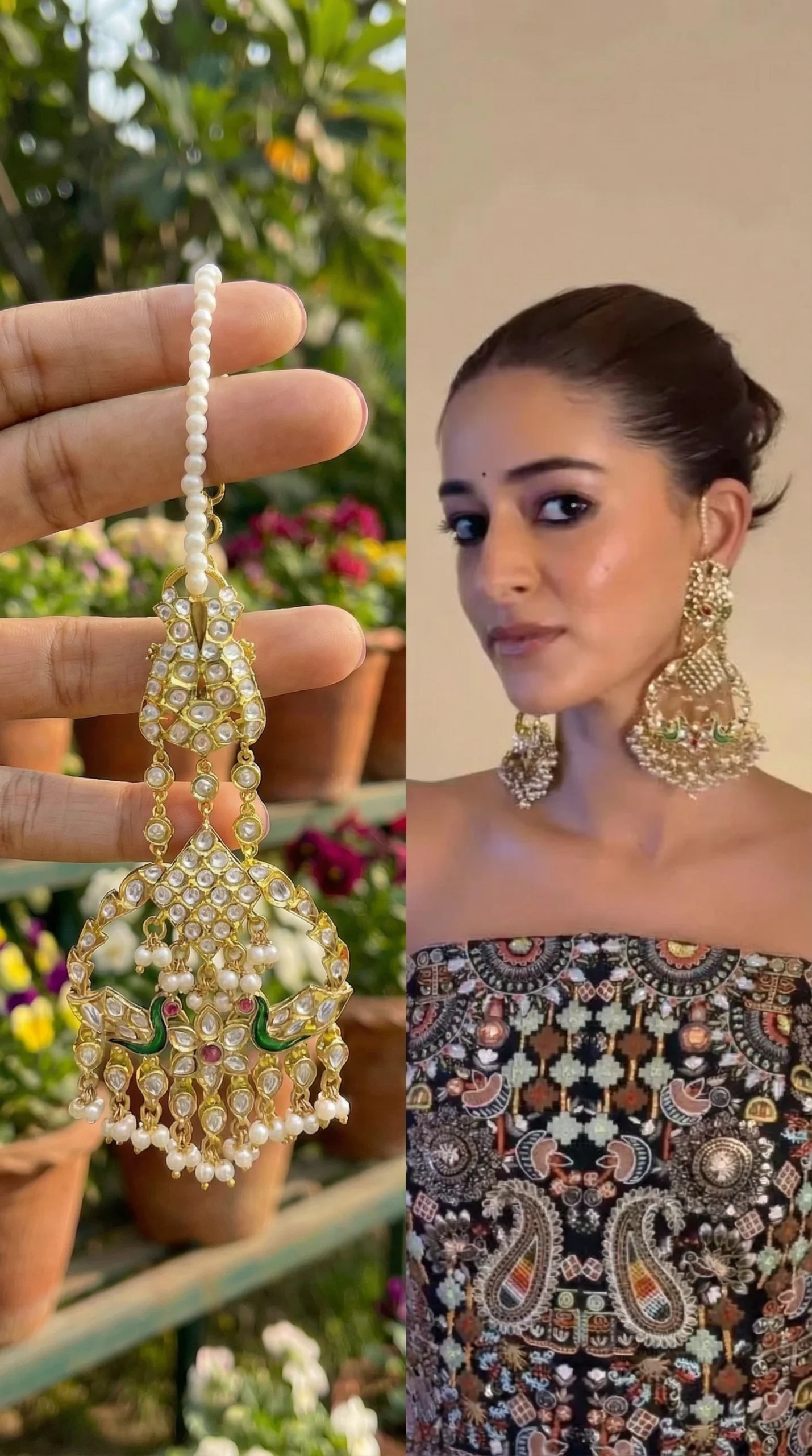 Ananya Panday Inspired Statement Earrings | Bollywood Style Jewelry